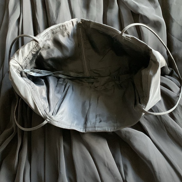 Vtg 60's black sheer chiffon full circle babydoll swing dress XS S - Picture 12 of 15